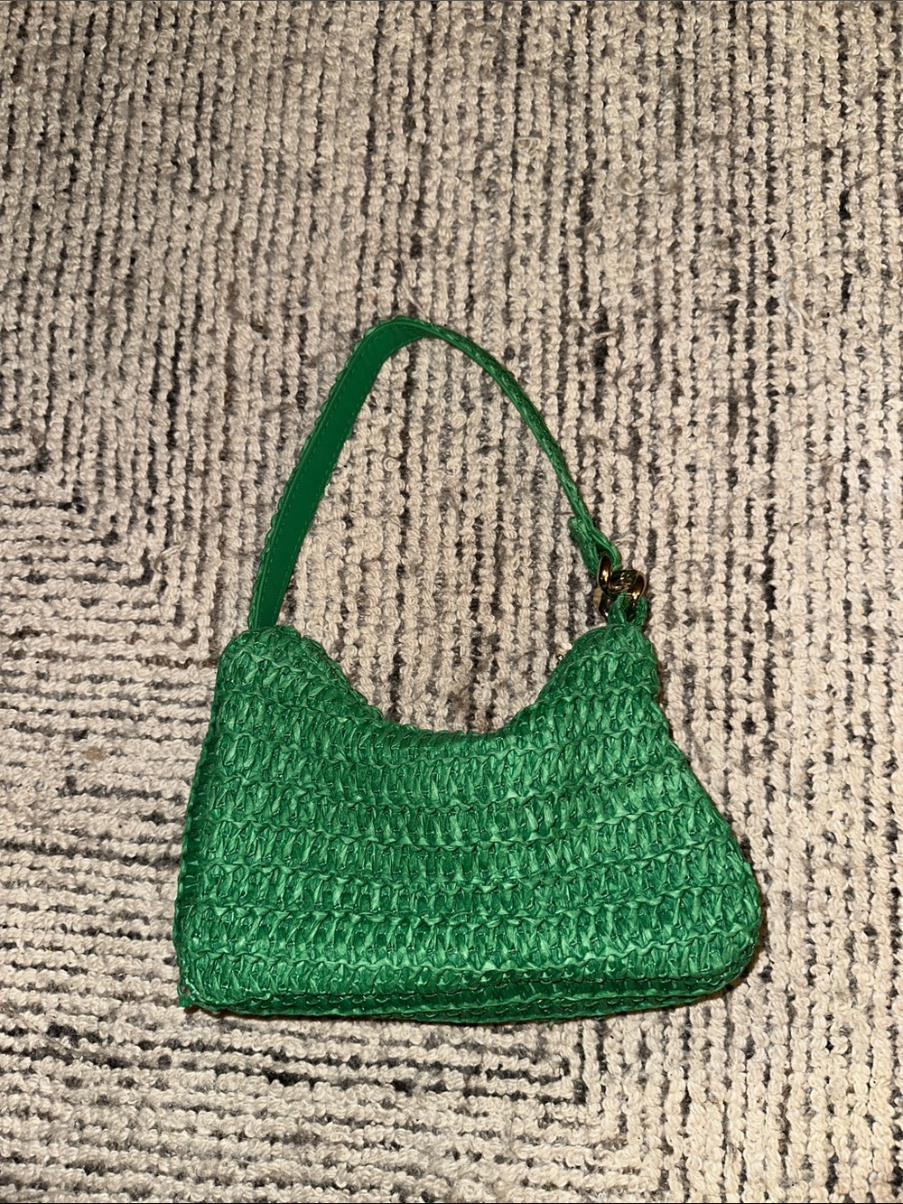 H&M Green Woven Shoulder Bag - Picture 3 of 3